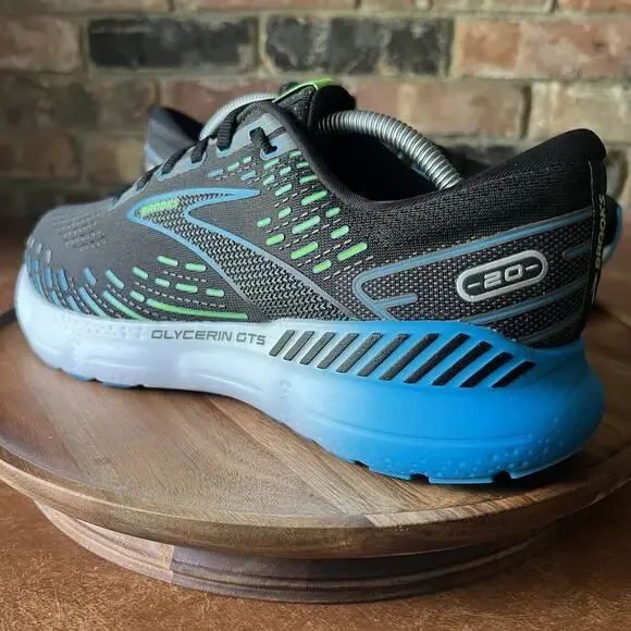 Brooks Glycerin GTS 20 Supportive Black Hawaiian Ocean Running Men's 11 Shoes - Picture 7 of 16